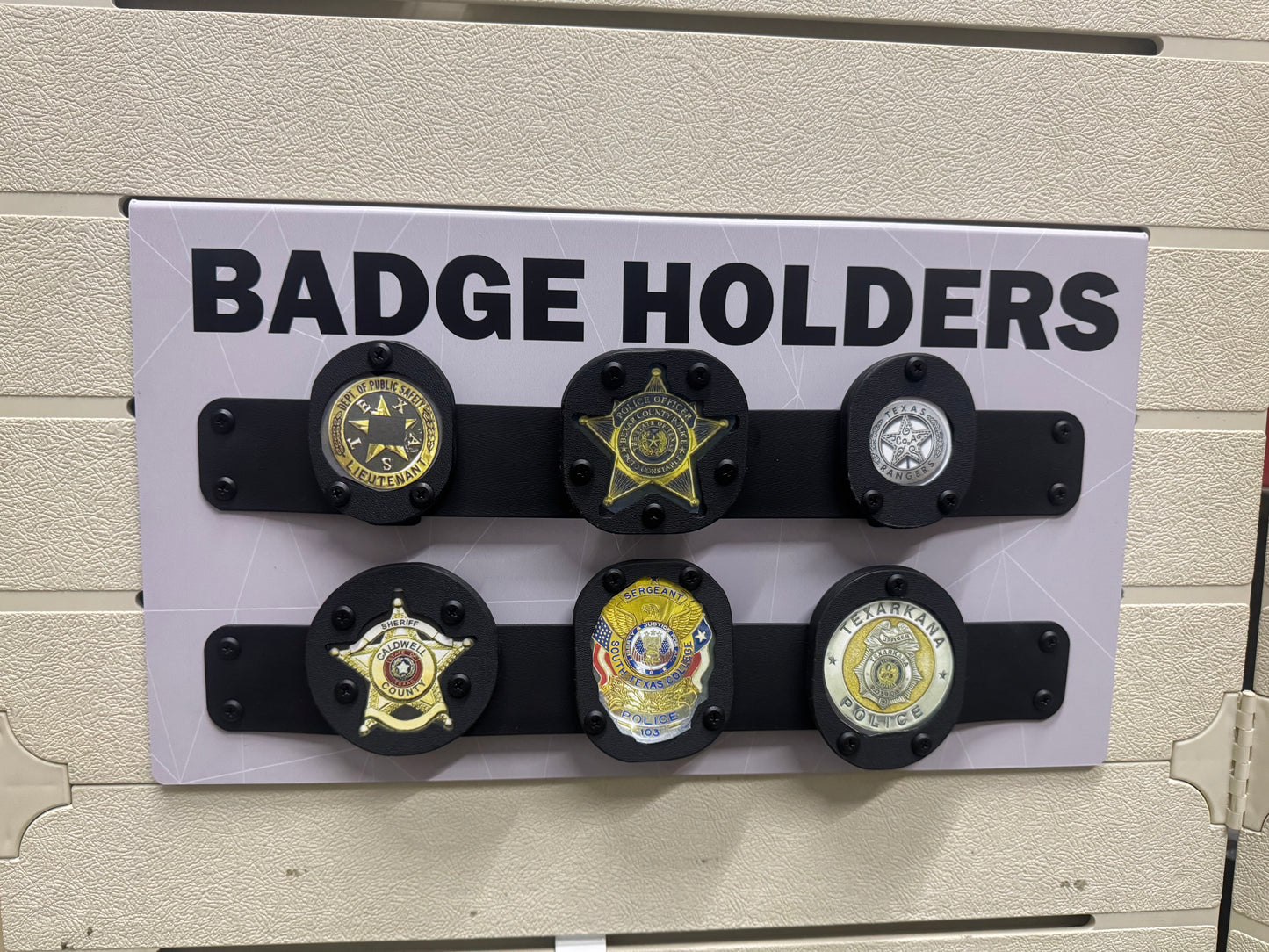 Badge Holder - Oval Shield