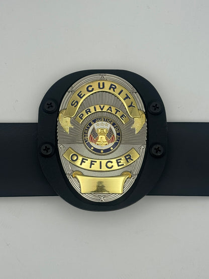 Badge Holder - Oval Shield